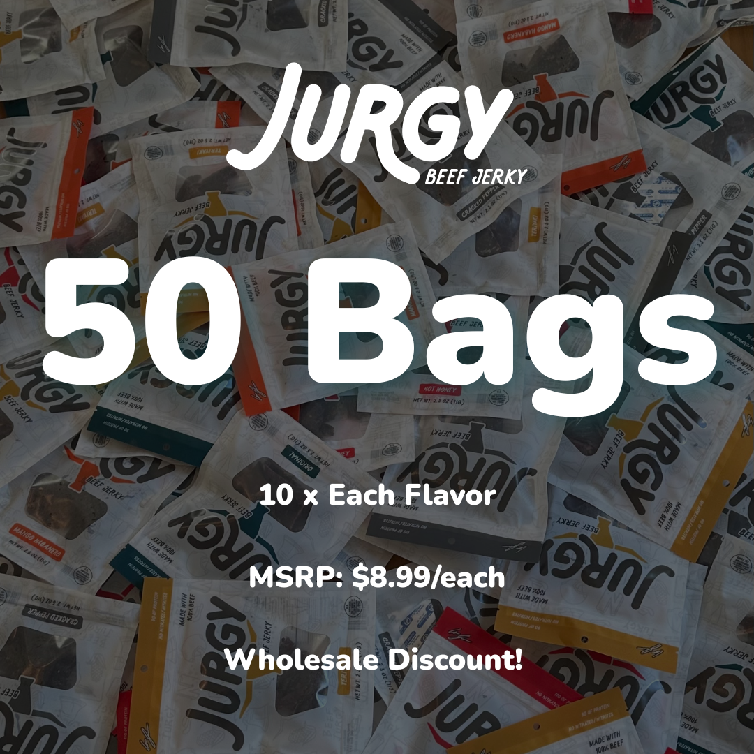 Beef Jurgy Jerky 50-Pack Wholesale Bundle