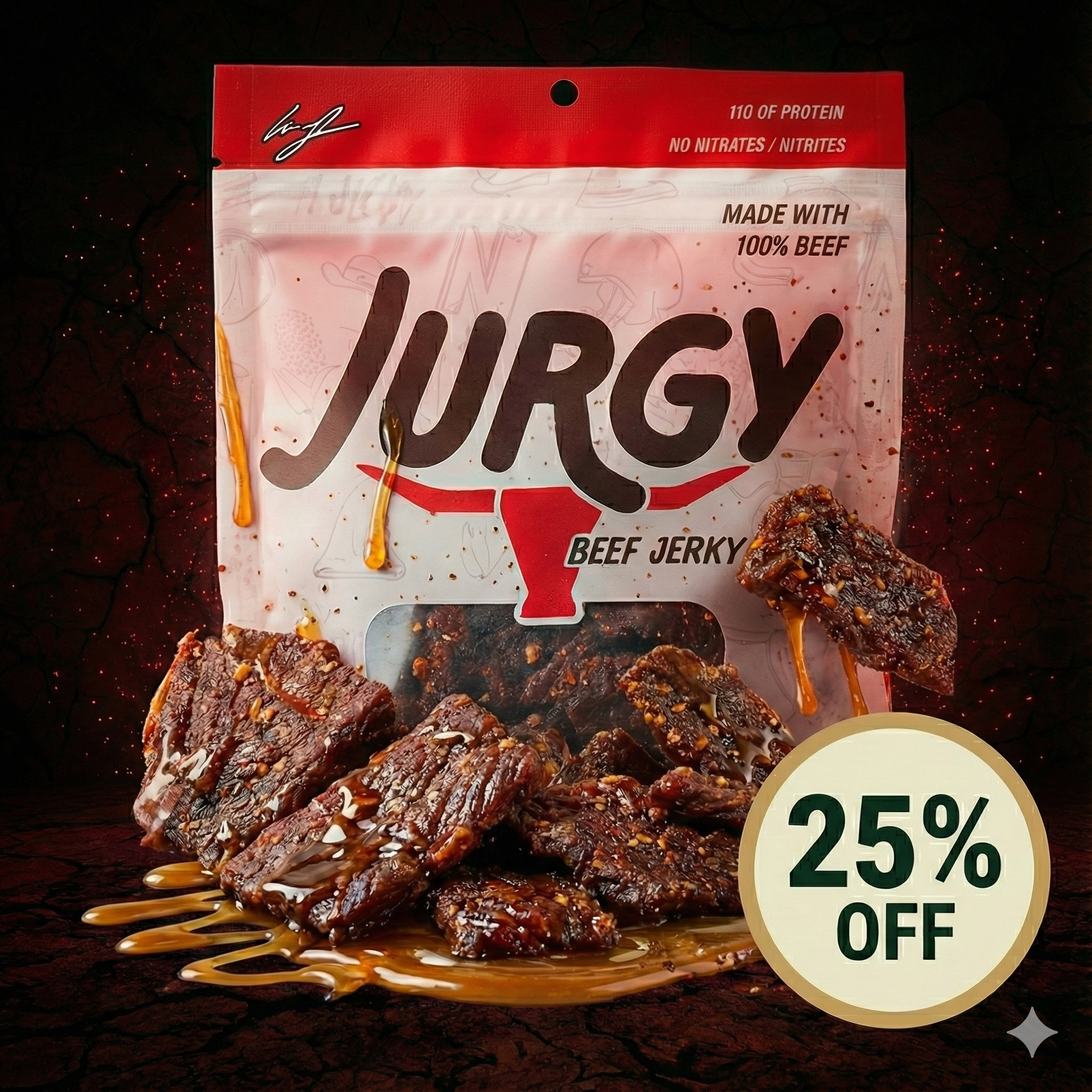 Jurgy Beef Jerky 1-Packs