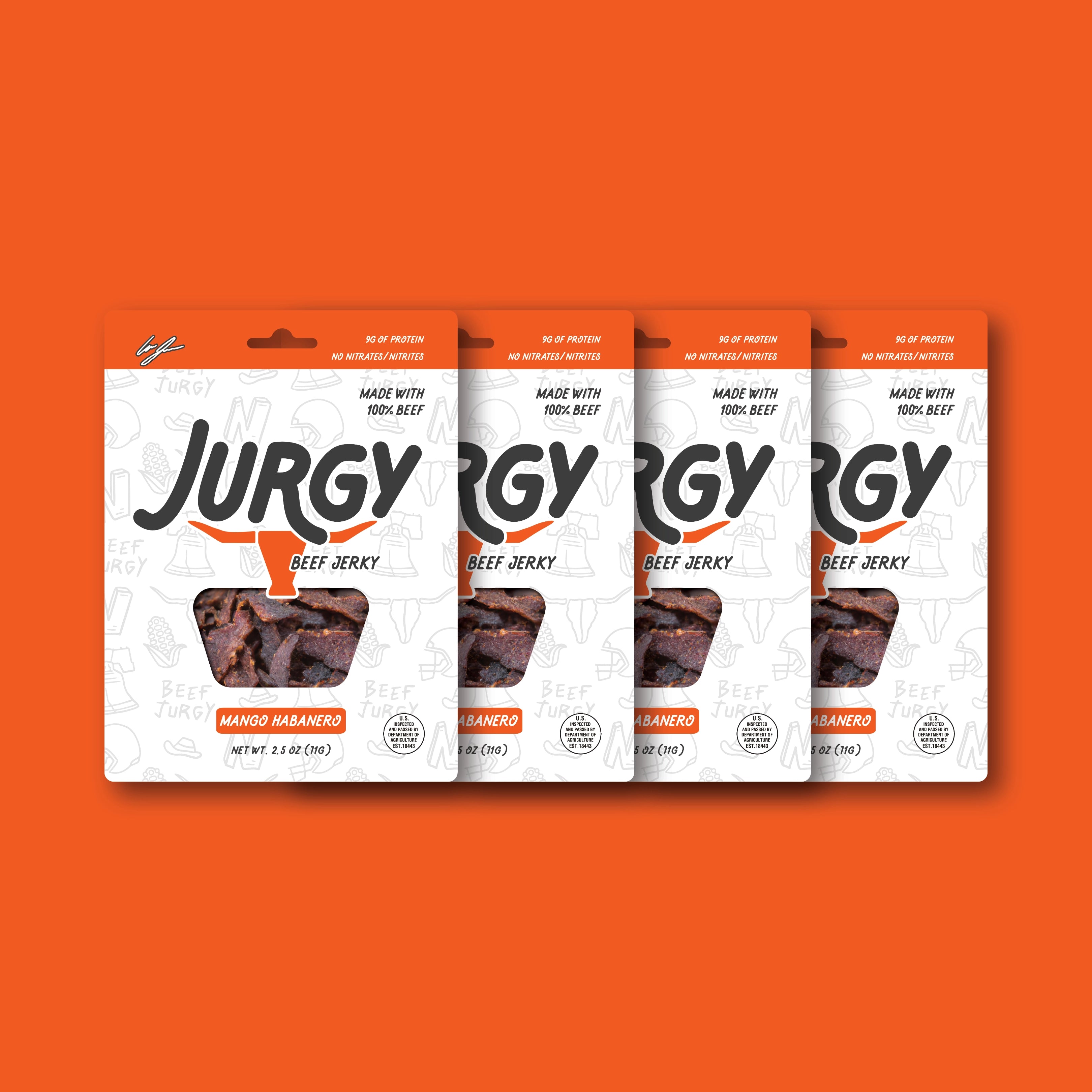 Jurgy Beef Jerky 4-Packs