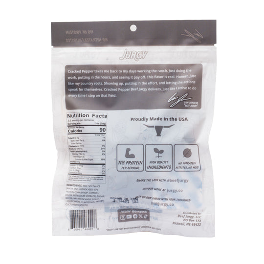 Cracked Pepper Beef Jurgy Jerky