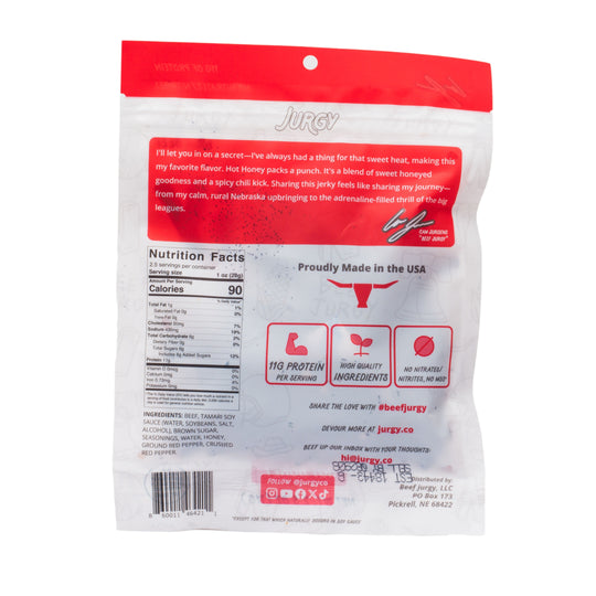 Hot Honey Beef Jurgy Jerky