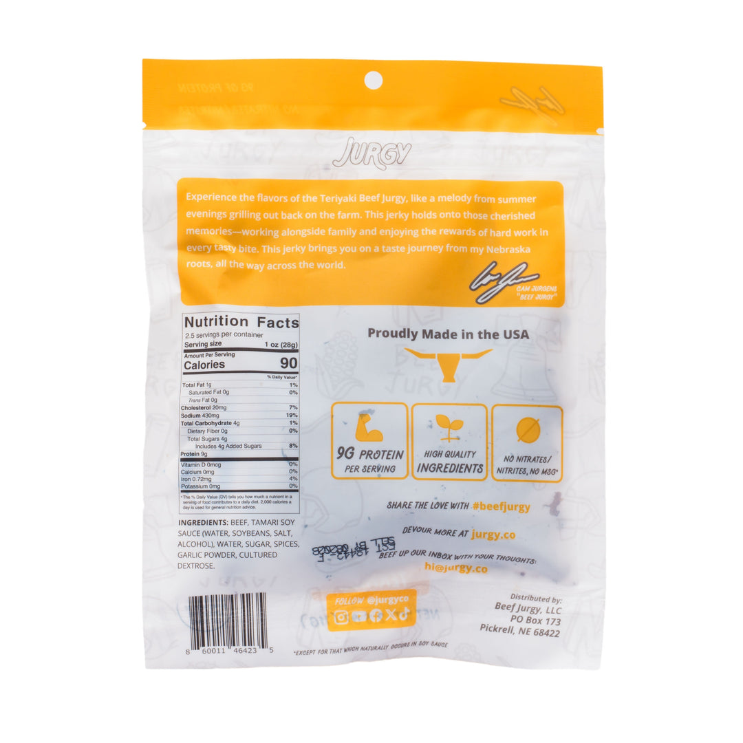 Teriyaki Beef Jurgy Jerky