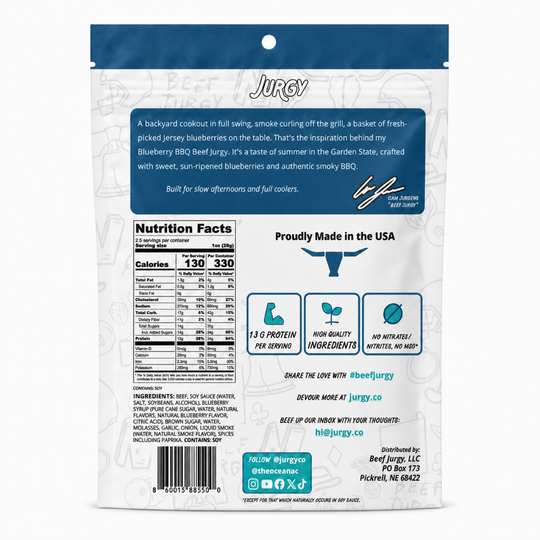 Limited Edition: Blueberry BBQ Beef Jurgy Jerky