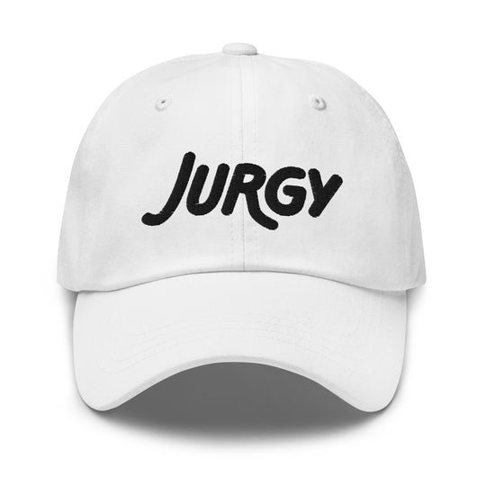 Jurgy Logo Relaxed Dad Hat - White