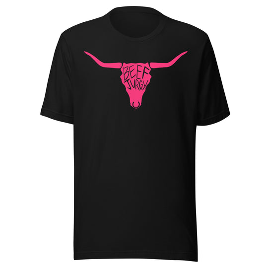 Beef Jurgy Pink Out Logo Tee